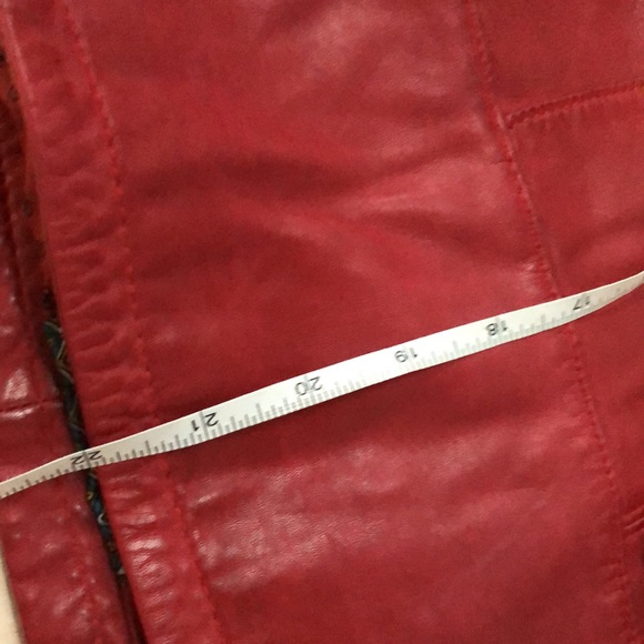 Bully Italian genuine leather made in Italy red jacket 42 - Picture 13 of 13